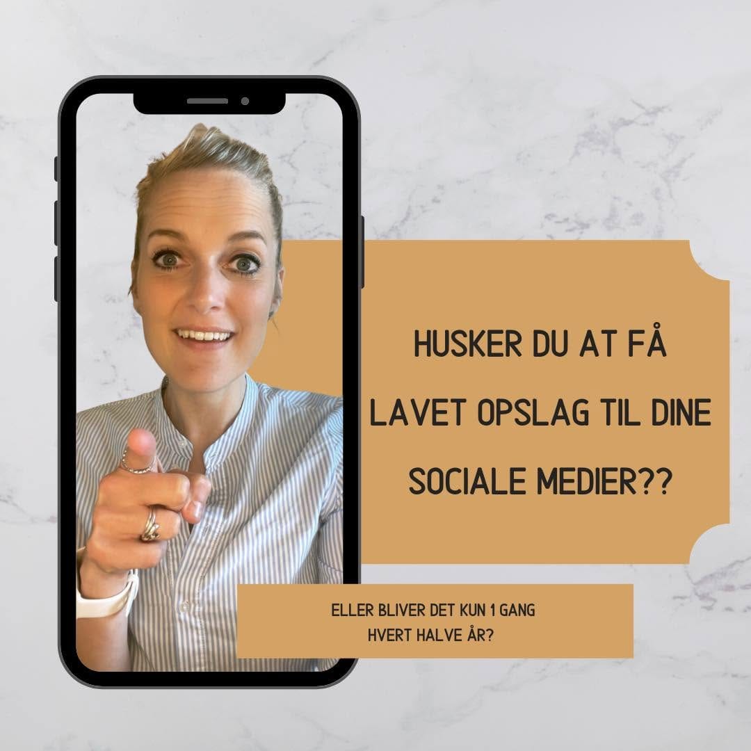 Husker du at få lavet opslag til sociale medier
